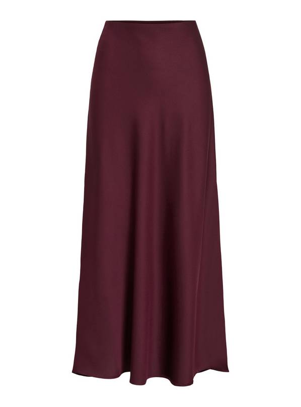 VILA High Waist Midi Skirt 16